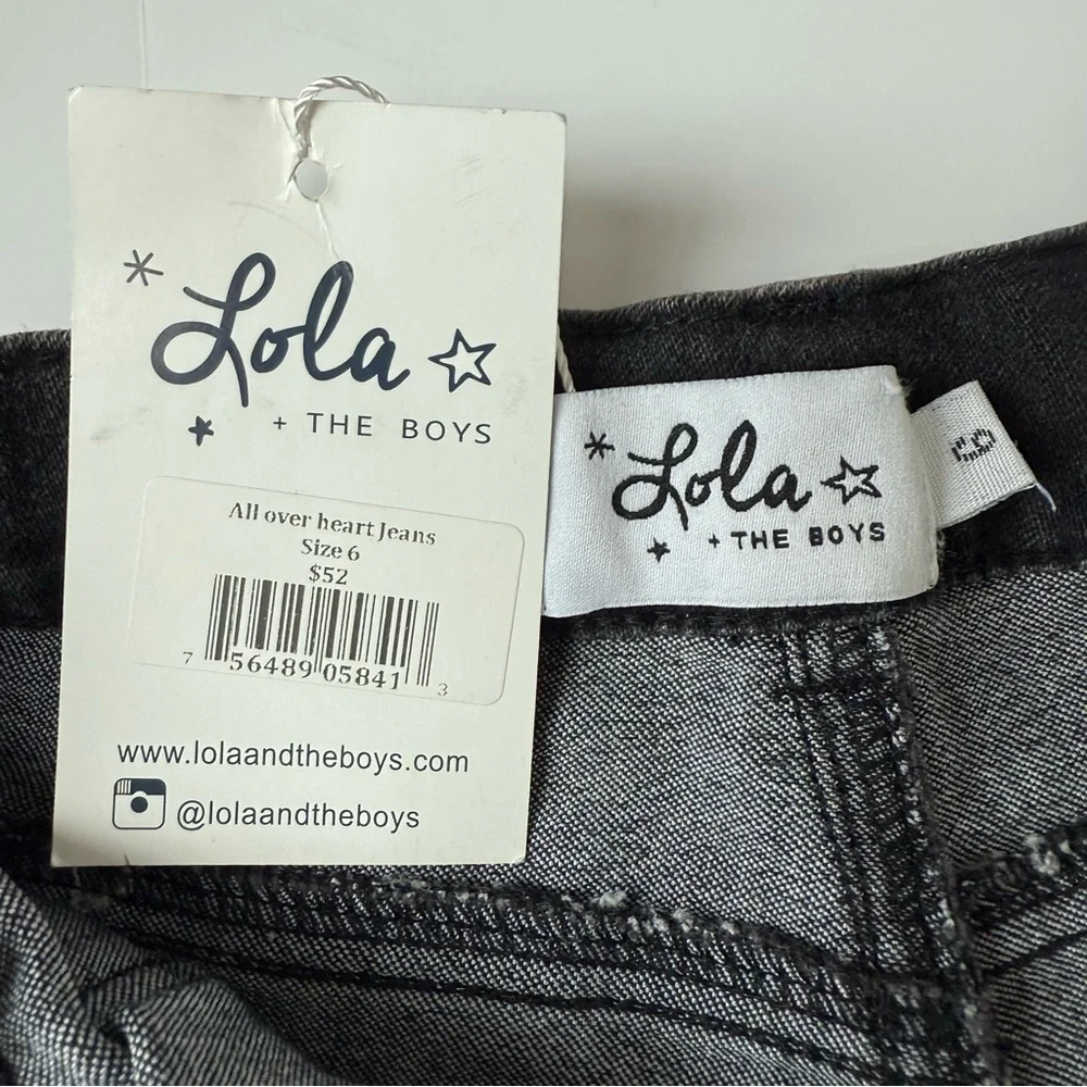 Lola & the Boys Heart Jeans + Zara Pink Knit Sleeveless Sweater Bundle Sz 6 - Picture 4 of 9
